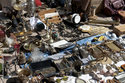 Fotografija Typical market stall of Rastro de Madrid
