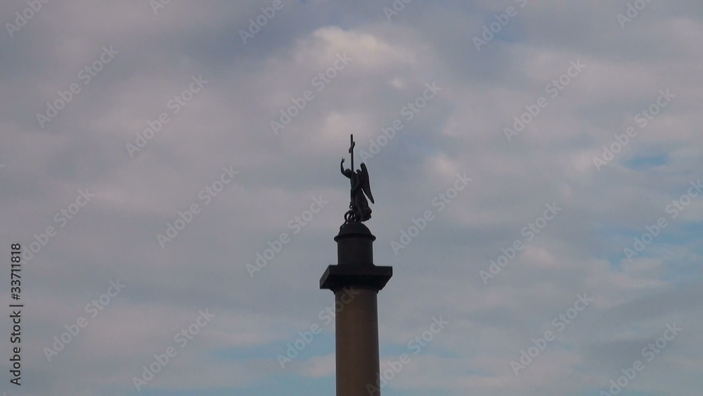 Alexander column on Palace square Alexander column on Palace square
