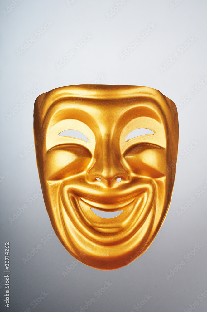 Masks with the theatre concept Masks with the theatre concept
