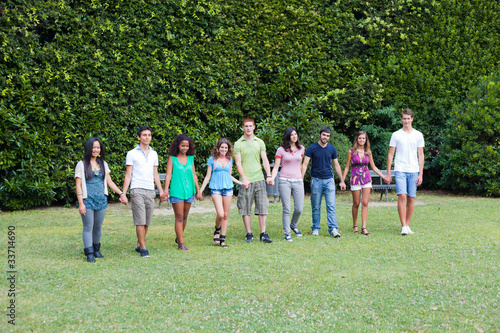 Group of Teenagers at Park