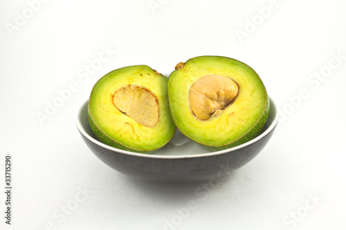 Avocado isolated on white background
