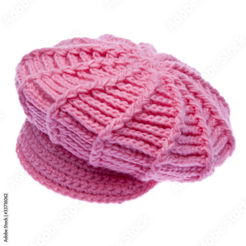Knit Hat Isolated on White
