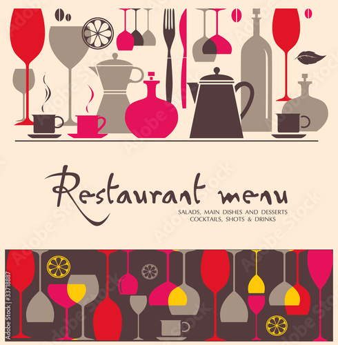 Vector. Restaurant menu design