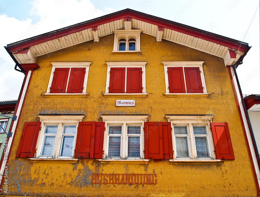 Colorful building at Appenzell, Switzerland