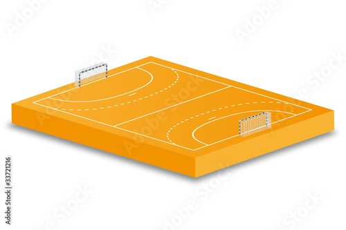 3d Icon Handballfeld