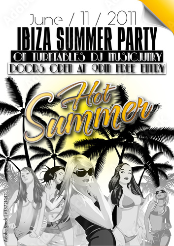 Partyflyer Sommer