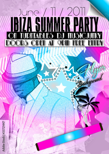 Partyflyer Sommer