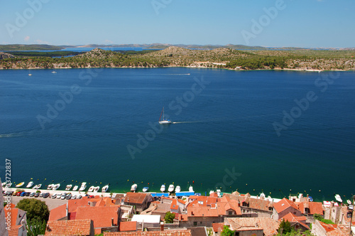 View at Sibenik in Croatia