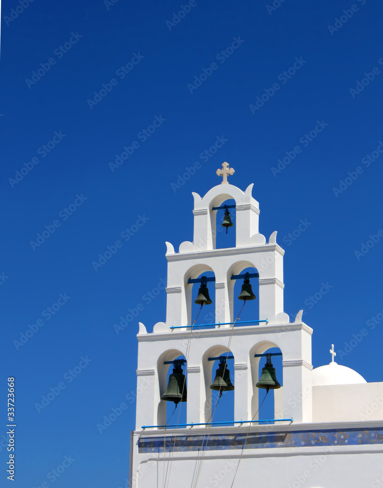 Greek church bell tower