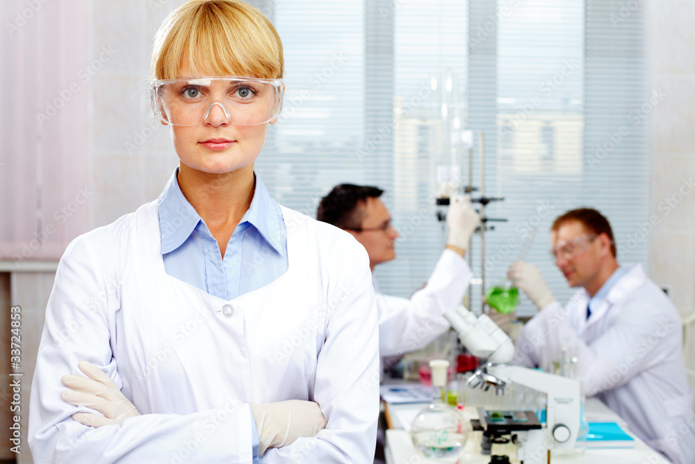 Confident scientist Confident scientist
