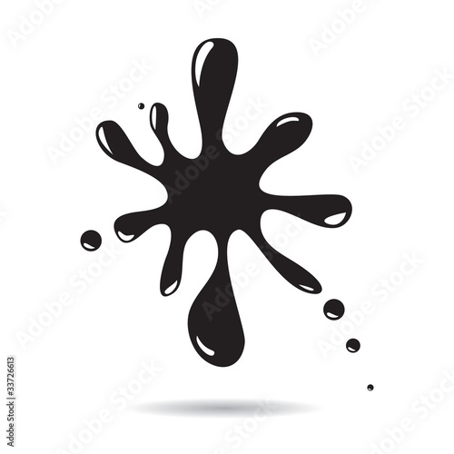 Ink blot speech bubble