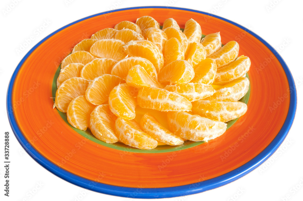 plate of tangerines plate of tangerines