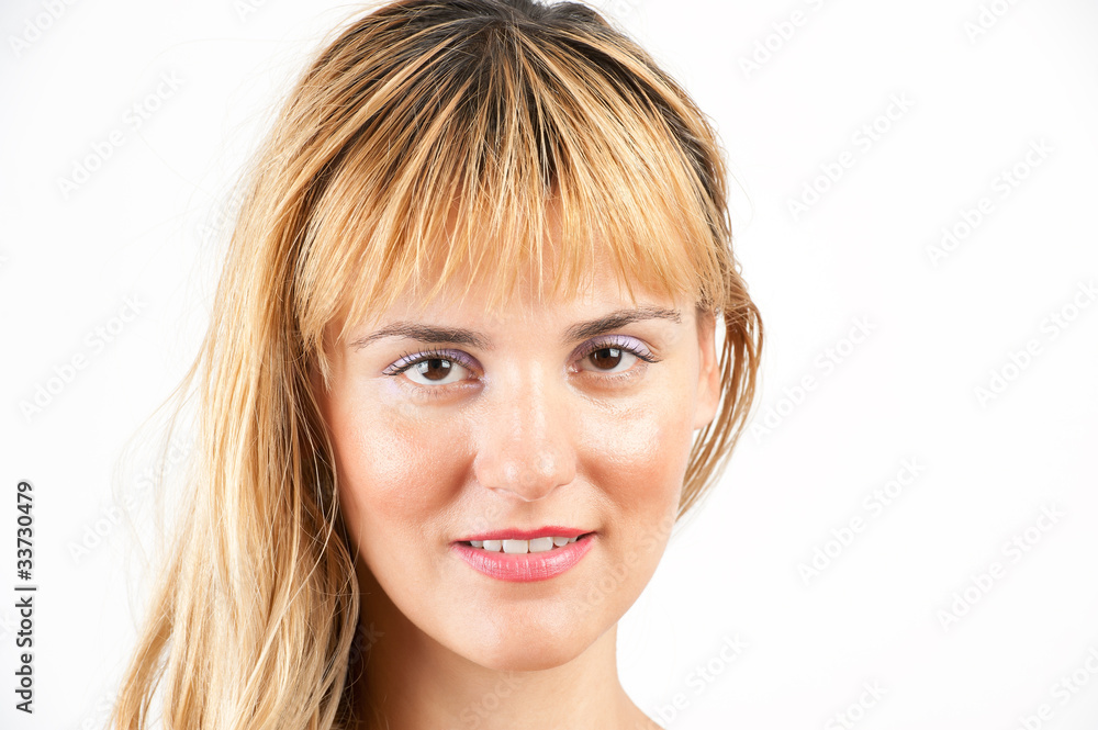 Portrait of young beautiful woman with fresh clean skin Portrait of young beautiful woman with fresh clean skin