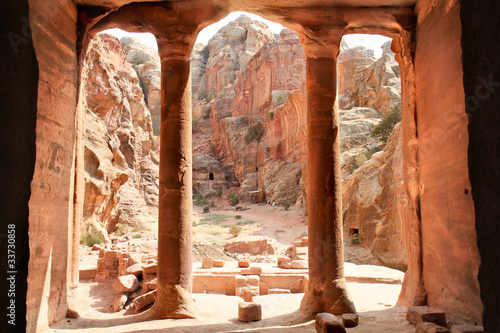 View from The Garden Hall, dated from 200BC-200AD, Petra, Jordan