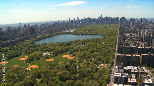 Aerial view of Central Park, New York, USA