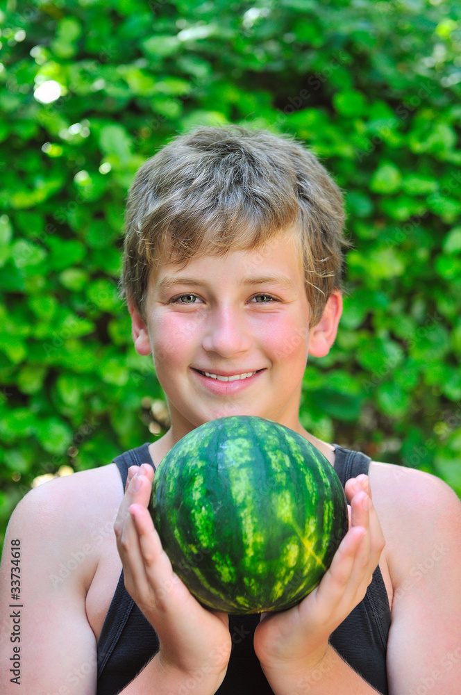 Boy with a watermelon Boy with a watermelon