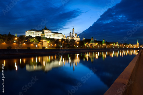 Russia Kremlin and river in the Moscow city