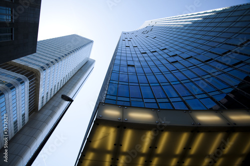 Corporate buildings in perspective