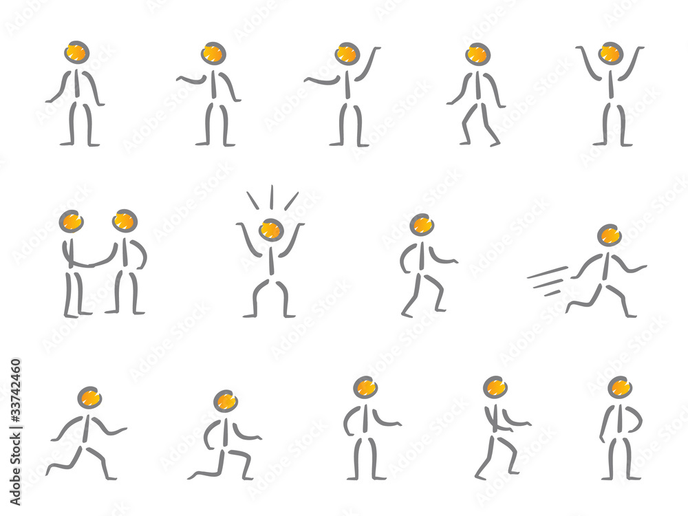 People figures scribble People figures scribble