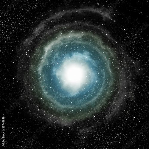Fototapeta Naklejka Na Ścianę i Meble -  spiral galaxy in deep outer space