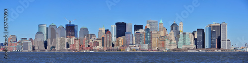 Photography New York City Manhattan downtown panorama