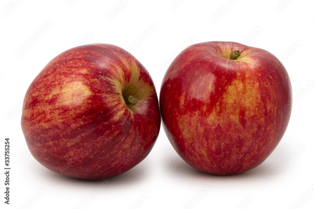 two red striped apple