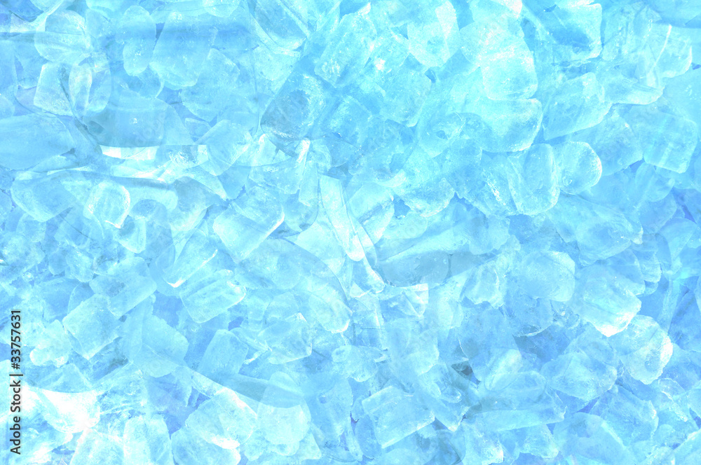 abstract ice cube in blue light background abstract ice cube in blue light background