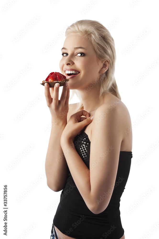 smiling girl with sweet