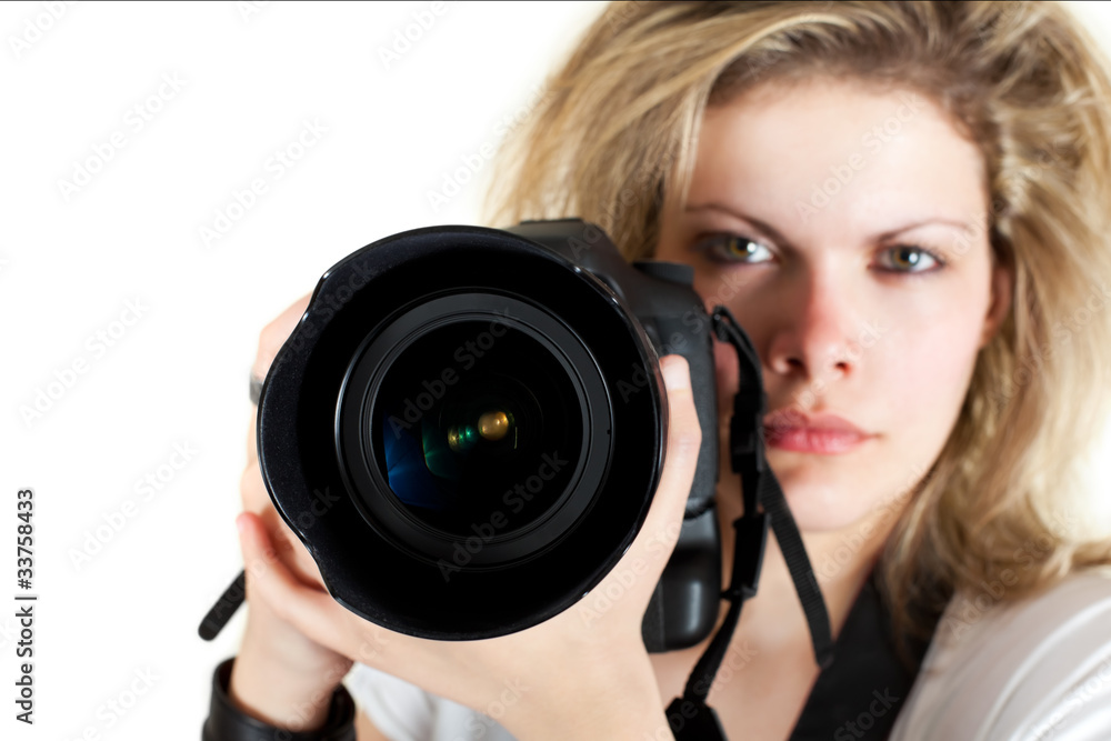 The Photographer (selective focus on camera) The Photographer (selective focus on camera)