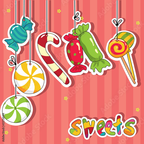 Sweets on strings photo