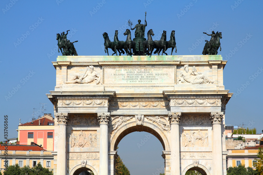 Fototapeta premium Milan - Arch of Peace