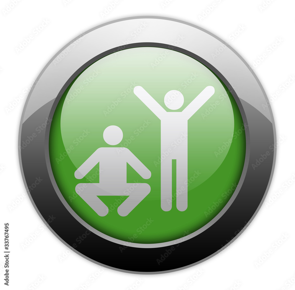 Green Metallic Orb Button Green Metallic Orb Button