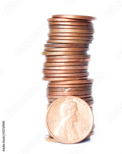 stack of pennies
