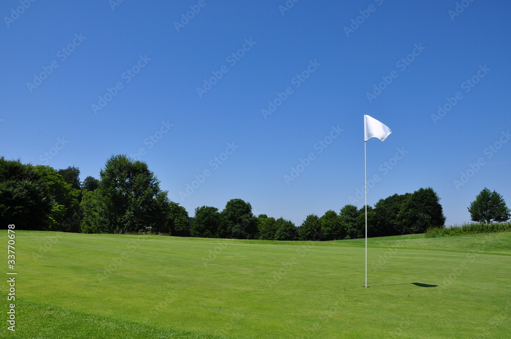 Golf Fahne Flagge Grün Golf Fahne Flagge Grün