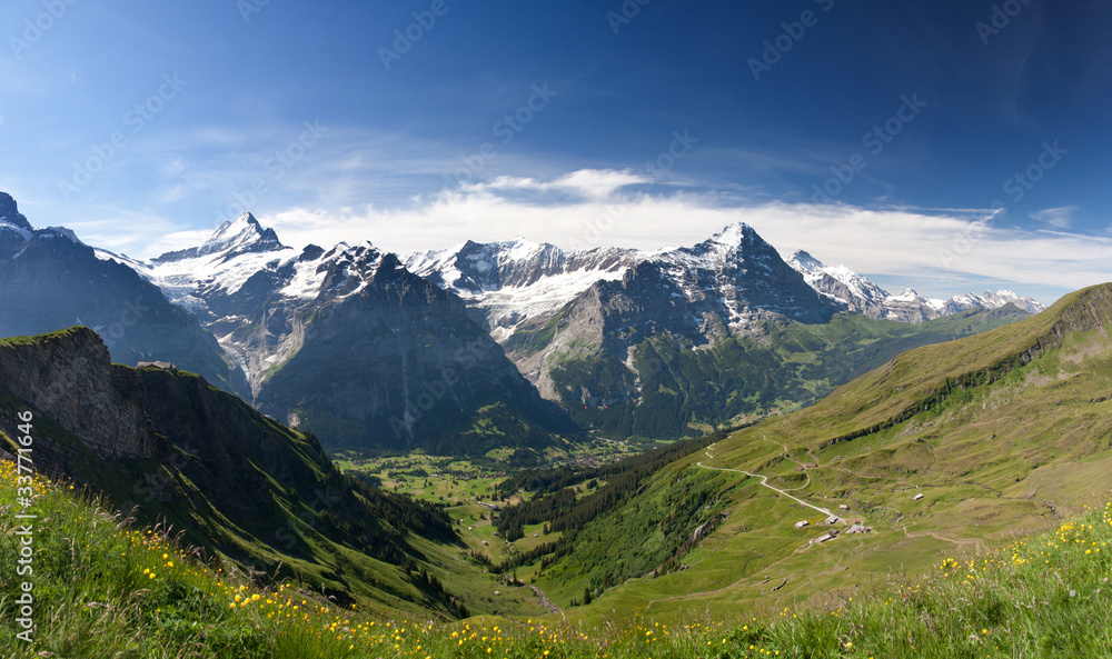 Eiger in Alps, Switzerland