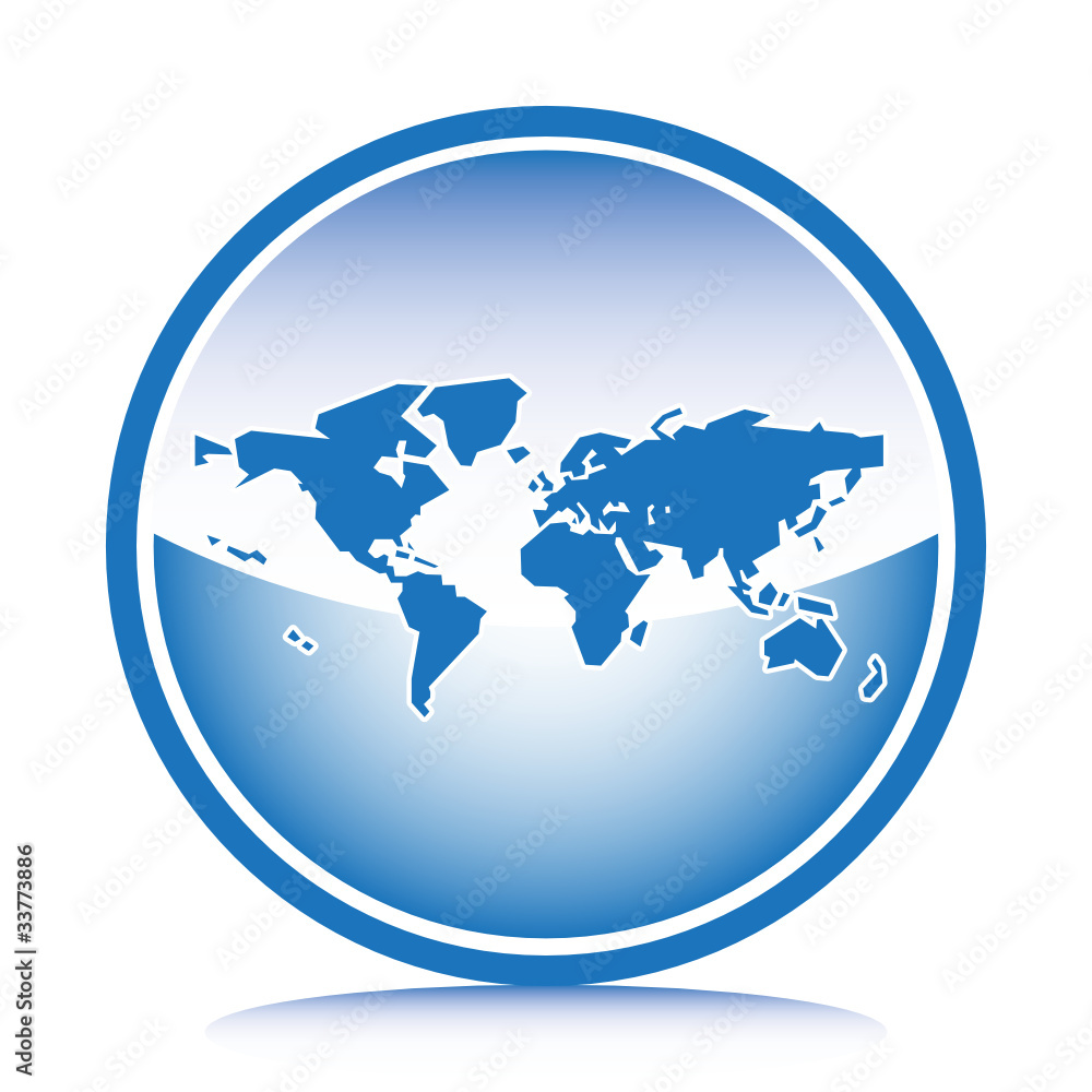 WORLD MAP ICON WORLD MAP ICON