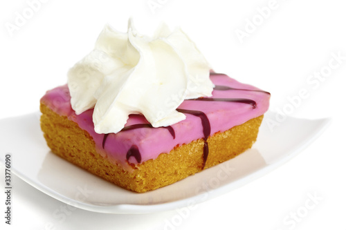 Pink raspberry cakes