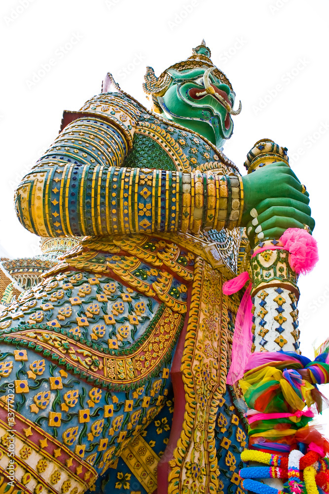 Demon guard statue at Demon guard statue at