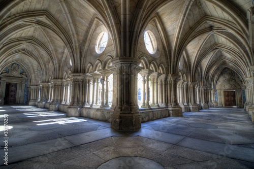 Gothic Cloisters of The S   Cathedral  Porto  Portugal.