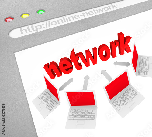 Social Network on Online Website Screen Shot