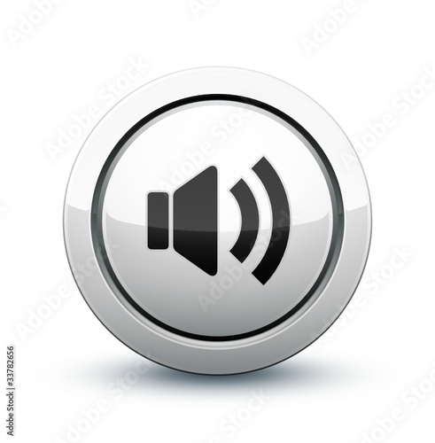 Obraz na płótnie icône volume son musique w salonie