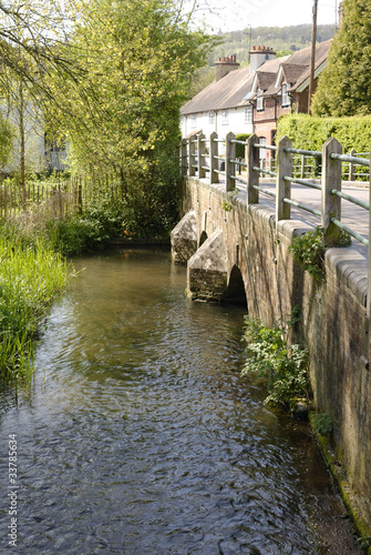 River Darent at Shoreham. Kent. England. photo