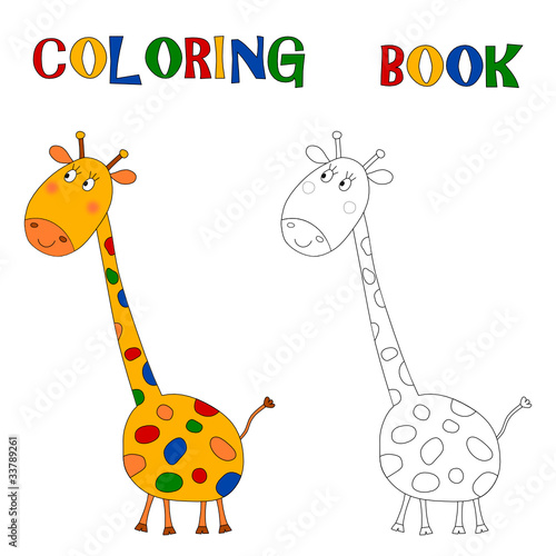 Giraffe - Coloring book