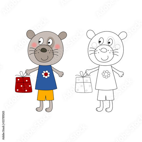 Bear - Coloring book