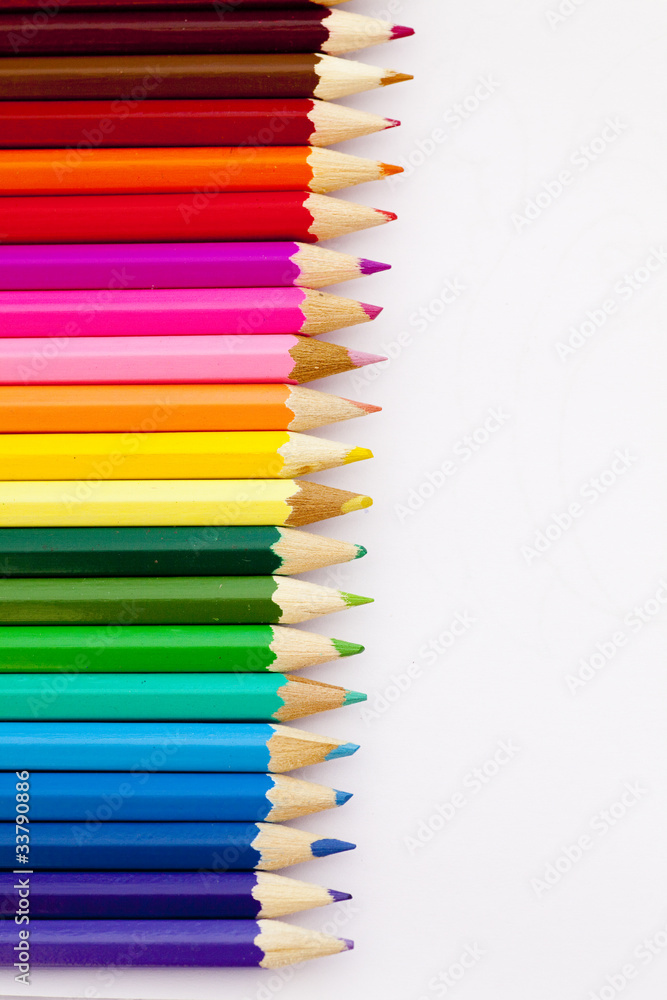 Farbige Stifte zum Zeichnen und Malen Stock Photo | Adobe Stock