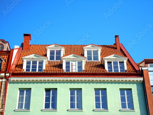 Foto Facade in Old Riga (Riga, Latvia)