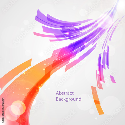 Abstract colorful waves background