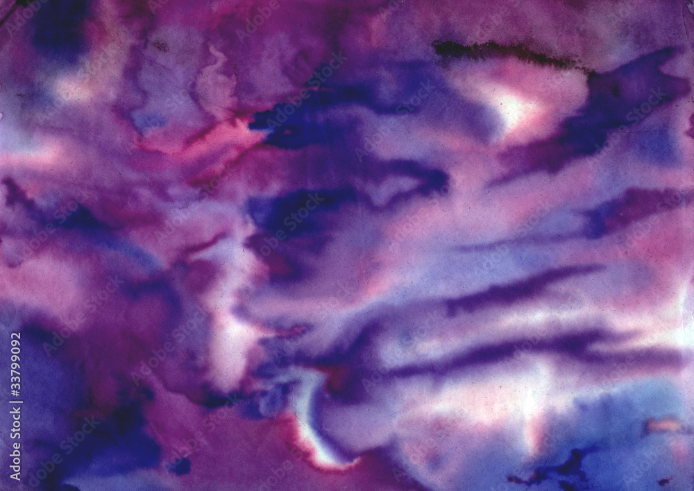 dramatic sky watercolor