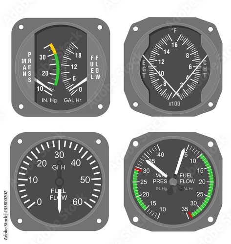 Aircraft gauges set #2