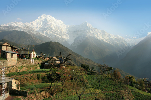 Mountain Nepal around Anapurna